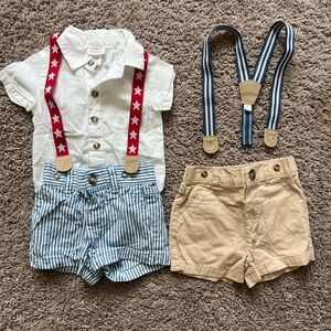 Cat and Jack Fourth of July Outfit 3-6 months